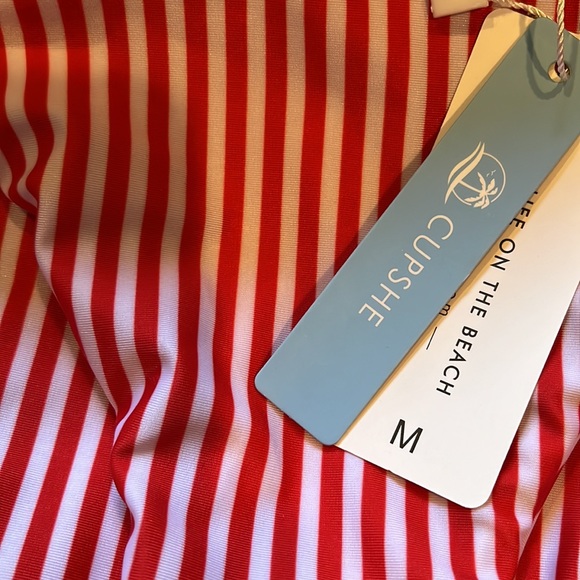 NWT Red & White Striped Bikini Bottoms - Picture 3 of 6